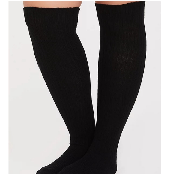 🆕GREY/BLACK OVER-THE-KNEE SOCK PACK - PACK OF 2 - Picture 3 of 5